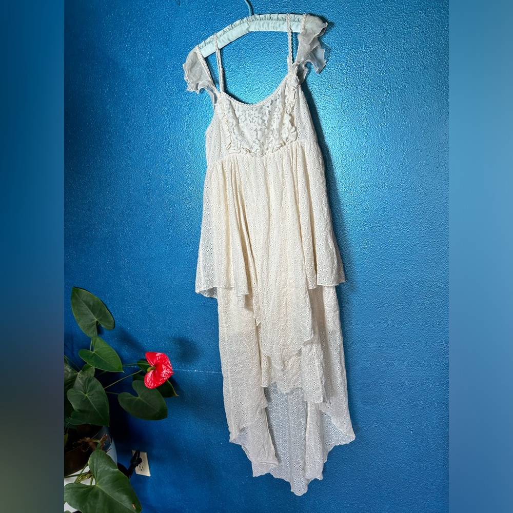 *Free People Eyelet Dress Ivory*